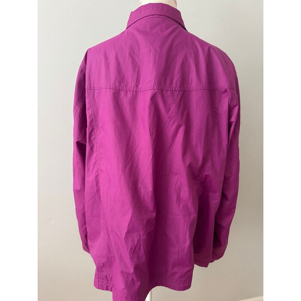 L.L.Bean Women's Purple Windbreaker Rain Jacket Size 2XL Regular - Picture 3 of 6